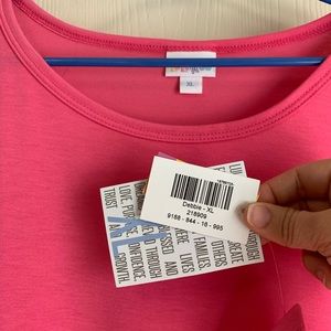Lularoe Hot Pink XL Debbie Dress